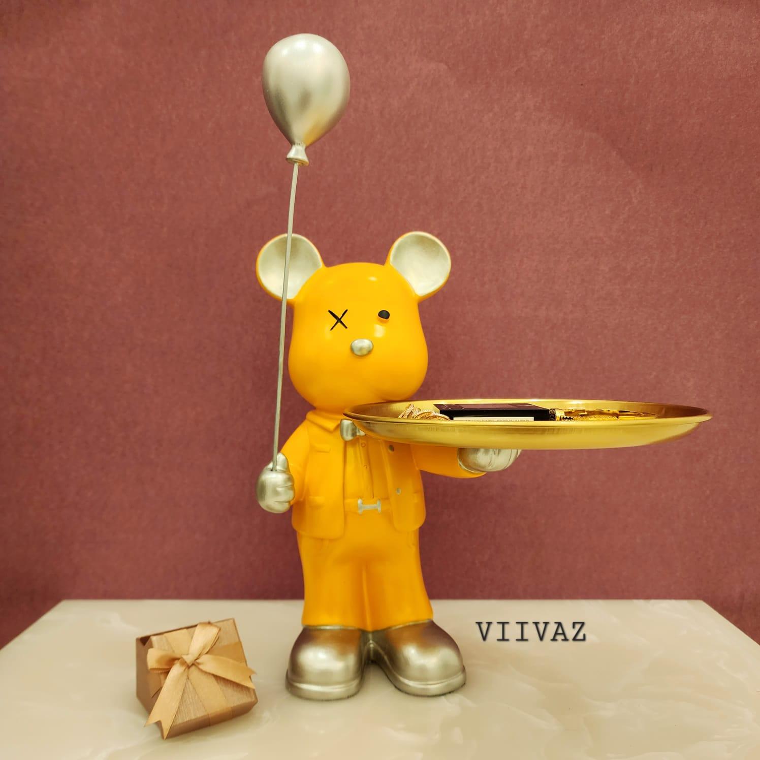 Teddy with Baloon Tray Holder